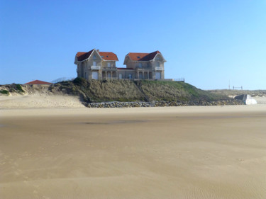 Photographie intitulée "biscarrossse-plage-…" par André Goinaud, Œuvre d'art originale