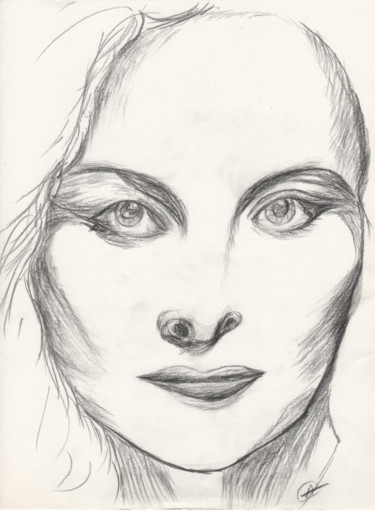 Tekening getiteld "portrait-1967.jpg" door André Goinaud, Origineel Kunstwerk