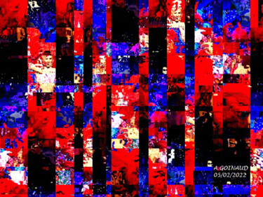 Digitale Kunst mit dem Titel "Moulin Rouge" von André Goinaud, Original-Kunstwerk, 2D digitale Arbeit