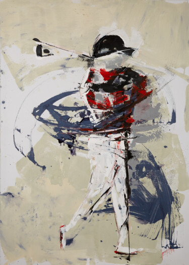 Peinture intitulée "le-swing-matiere" par Andre Marc Serrano, Œuvre d'art originale, Acrylique