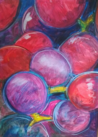 Pintura titulada "craie-de-rouge" por Andre Marc Serrano, Obra de arte original, Acrílico