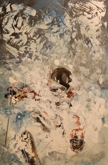 Peinture intitulée "Éclats en poudreuse" par Andre Marc Serrano, Œuvre d'art originale, Acrylique
