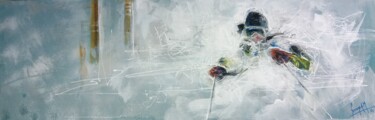 Peinture intitulée "Dans le pentu" par Andre Marc Serrano, Œuvre d'art originale, Acrylique