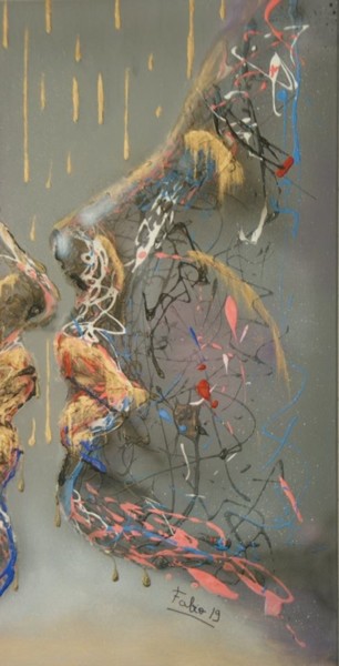 Картина под названием "dripping" - André Marot, Подлинное произведение искусства, Акрил
