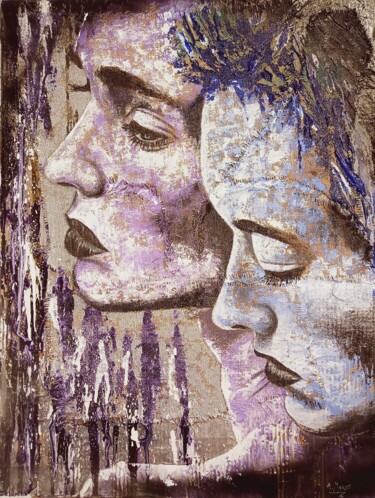 Картина под названием "Mon autre" - André Marot, Подлинное произведение искусства, Акрил Установлен на Деревянная панель