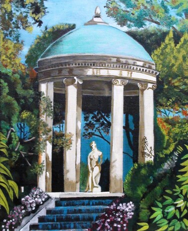Painting titled "Temple d'amour d'Ep…" by André Marthe, Original Artwork, Oil