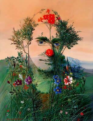 Peinture intitulée "Le clown champêtre" par André Martins De Barros, Œuvre d'art originale, Autre