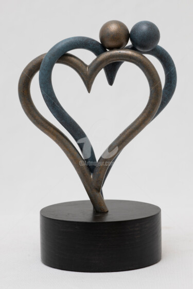 Sculptuur getiteld "Love" door André Michel, Origineel Kunstwerk, Metalen