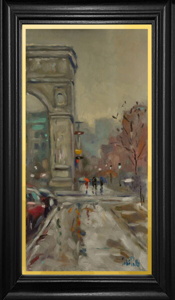 Painting titled "Washington Memorial…" by Andre Pallat, Original Artwork, Oil