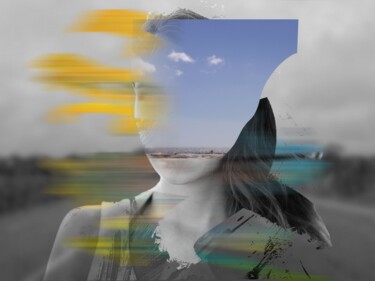 제목이 "Horizon"인 디지털 아트 André Pillay로, 원작, 조작된 사진