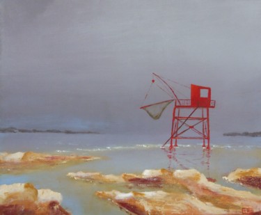 Peinture intitulée "Marée basse" par André Robert Deschamps, Œuvre d'art originale, Acrylique