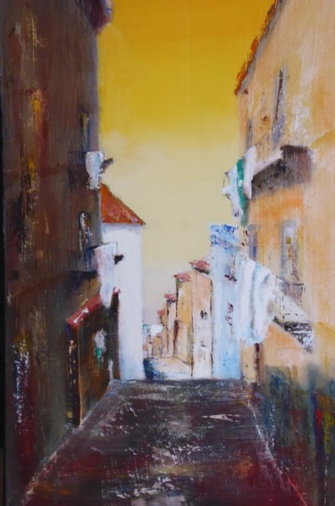 Painting titled "Vu au sud 14" by André Robert Deschamps, Original Artwork, Acrylic