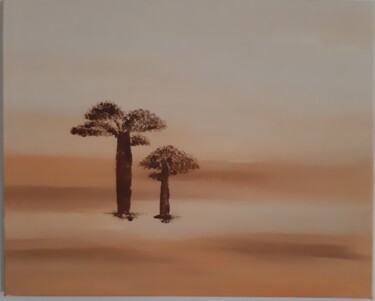 Peinture intitulée "Baobab" par André Roeser, Œuvre d'art originale, Acrylique Monté sur Châssis en bois