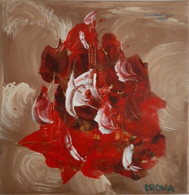 Peinture intitulée "Rose des sables" par André Roeser, Œuvre d'art originale, Acrylique Monté sur Châssis en bois