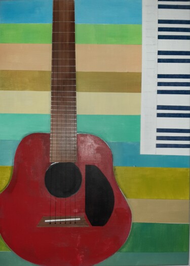 绘画 标题为“Blues” 由André Roeser, 原创艺术品, 丙烯 安装在木质担架架上
