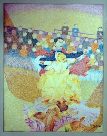 Disegno intitolato "les danseurs" da Andre Rollet, Opera d'arte originale, Matita