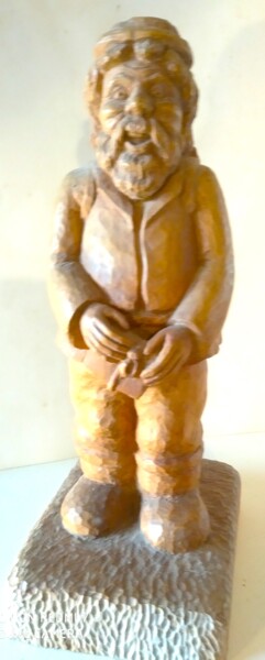 Scultura intitolato "père noel" da André Saunier, Opera d'arte originale, Legno