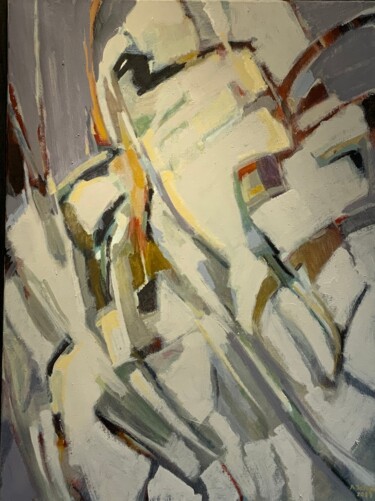 Peinture intitulée "Mouvement" par André Schembri, Œuvre d'art originale, Huile Monté sur Châssis en bois