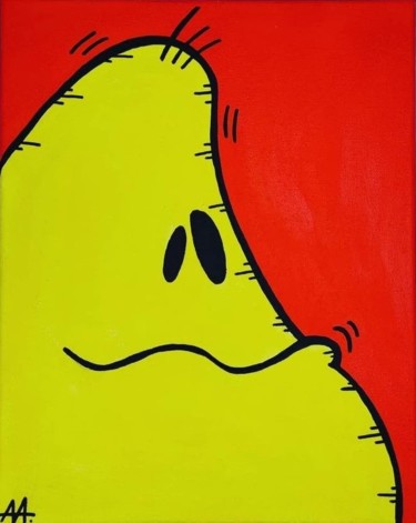 Painting titled "Mostro #1" by Andrea Aimone, Original Artwork, Acrylic