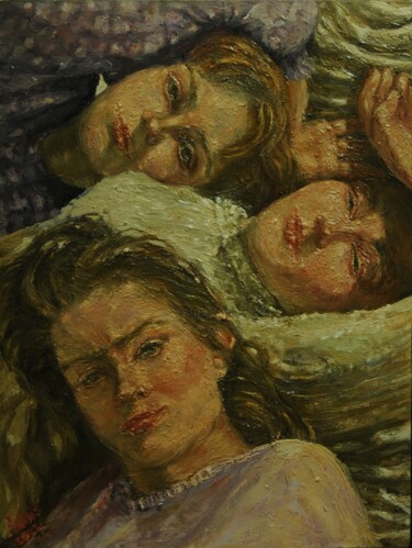 Pintura titulada "Daydreaming, 21st C…" por Andrea Aleksic, Obra de arte original, Oleo