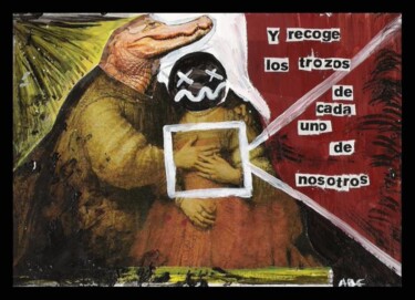 Pintura titulada "Trozos" por Andrea Díaz Cabezas (A. Dicab), Obra de arte original