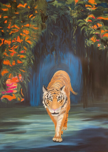 Malerei mit dem Titel "Out of the Jungle –…" von Andrea Eisenberger, Original-Kunstwerk, Acryl