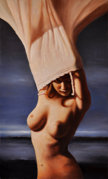 Painting titled "ASPIRAZIONE" by Andrea Esposito, Original Artwork, Oil