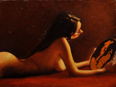 Malerei mit dem Titel "CONTEMPLAZIONE" von Andrea Esposito, Original-Kunstwerk, Öl