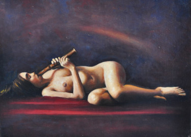 Картина под названием "SONATINA" - Andrea Esposito, Подлинное произведение искусства, Масло