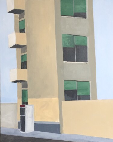 Pittura intitolato "condominio05" da Andrea Francesco Luigi Granchi, Opera d'arte originale, Acrilico