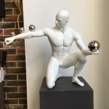 Sculpture titled "Juggler (LAST PIECE…" by Andrea Giorgi, Original Artwork, Resin