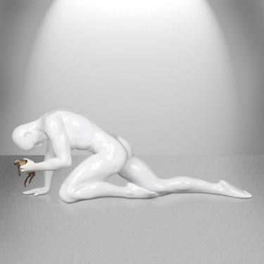 Скульптура под названием "Obsession (glossy w…" - Andrea Giorgi, Подлинное произведение искусства, Смола