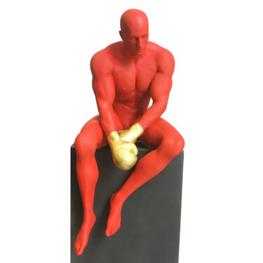 Life is a battle (red) 5/50 Sculpture intitulée "Life is a battle (r…" par Andrea Giorgi, Œuvre d'art originale, Résine