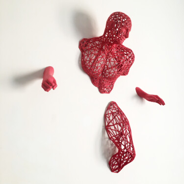 Sculpture titled "WARRIOR 9/10" by Andrea Giorgi, Original Artwork, Plastic