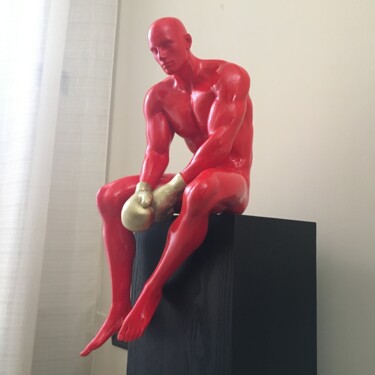 Rzeźba zatytułowany „LIFE IS A BATTLE (R…” autorstwa Andrea Giorgi, Oryginalna praca, Żywica