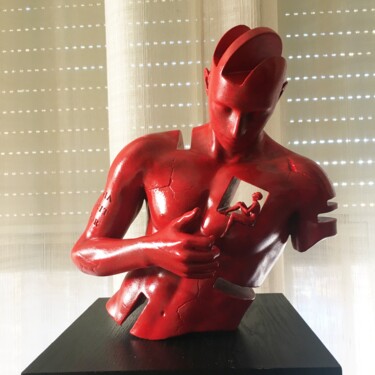 Scultura intitolato "Omnia vincit amor (…" da Andrea Giorgi, Opera d'arte originale, Sabbia