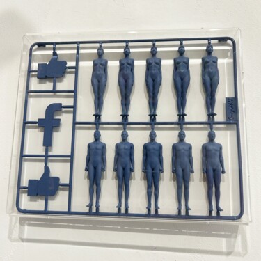 Escultura intitulada "Kit for social addi…" por Andrea Giorgi, Obras de arte originais, Plástico Montado em Plexiglass