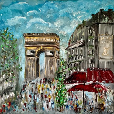 Peinture intitulée "Cafe Vesuvio Paris" par Andrea Gyoparos, Œuvre d'art originale, Acrylique