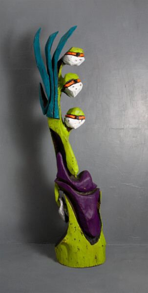 Sculpture intitulée "UDO" par Andrea Halm, Œuvre d'art originale, Bois