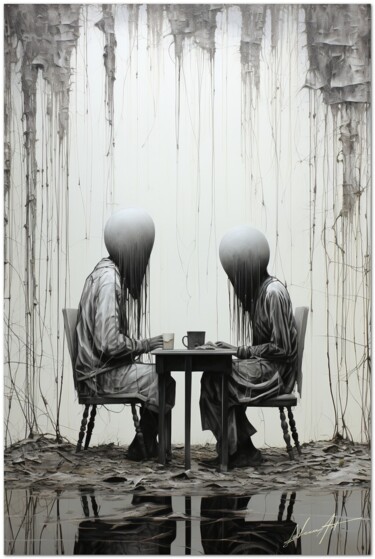 Arts numériques intitulée "Risoluzione A Tavola" par Andrea La Martina (NEXA ART), Œuvre d'art originale, Collage numérique…