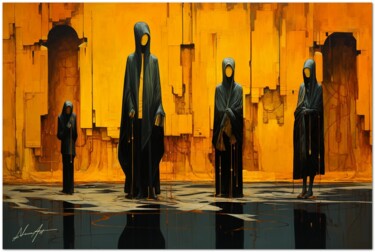 Arte digital titulada "Segreti Tra Ombre E…" por Andrea La Martina (NEXA ART), Obra de arte original, Collages digitales Mon…
