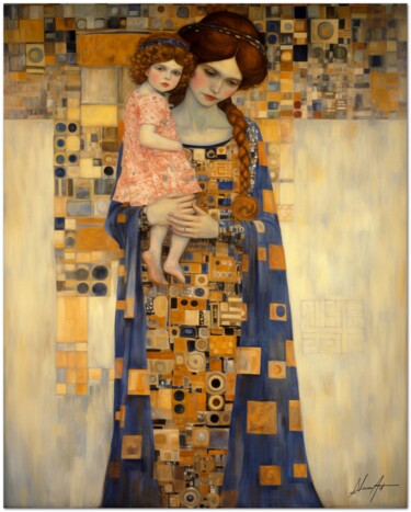 Arte digitale intitolato "Legami Materni" da Andrea La Martina (NEXA ART), Opera d'arte originale, Collage digitale Montato…