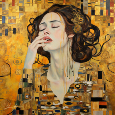 Arte digitale intitolato "Respiro di Oro" da Andrea La Martina (NEXA ART), Opera d'arte originale, Collage digitale