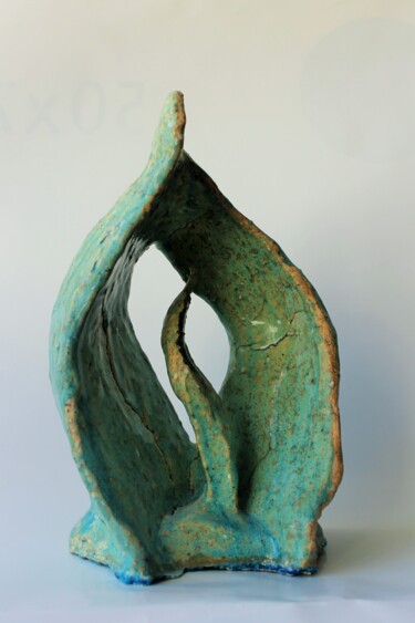 Sculpture intitulée "Pequeños ríos" par Andrea Luna (Lunarte), Œuvre d'art originale, Céramique