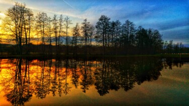 Photography titled "Abendstimmung am See" by Andrea Meister, Original Artwork, Digital Photography