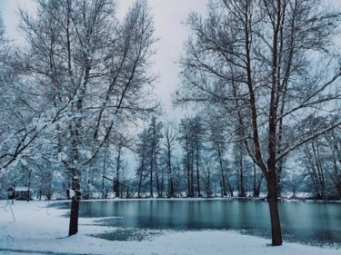 Photographie intitulée "Winterlandschaft" par Andrea Meister, Œuvre d'art originale, Photographie numérique