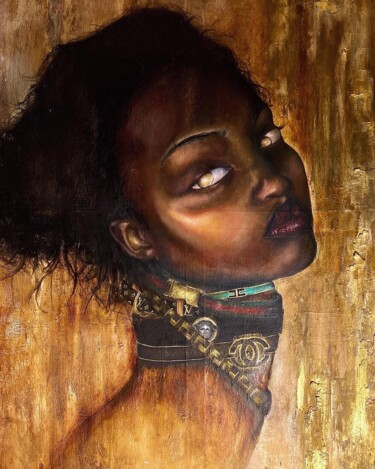 Painting titled "Afrika" by Andrea Modesti, Original Artwork, Oil