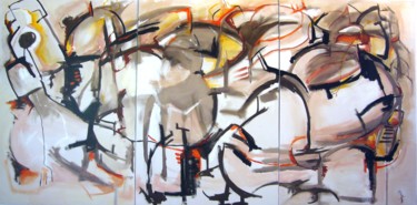 Painting titled "labirinto-cm-300x15…" by Andrea Ospici, Original Artwork, Acrylic