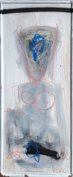 Pittura intitolato "Nebbia nelle ossa" da Andrea Riocci (Rio), Opera d'arte originale, Olio