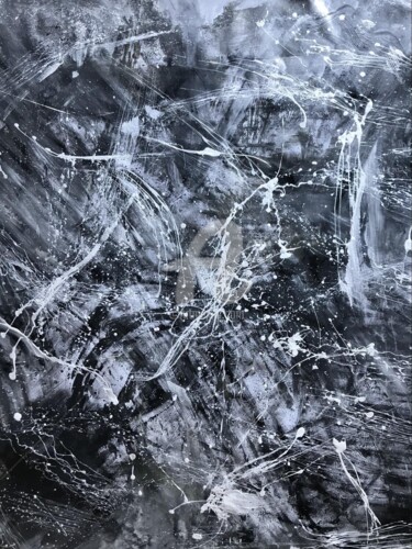 Картина под названием "IMPULSE" - Andrea Schiavetta, Подлинное произведение искусства, Акрил Установлен на Деревянная рама д…